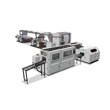 Automatic high speed one line A4 A3 Paper roll to sheet cross cutting and packaging machine